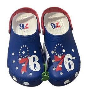Crocs Philadelphia 76ers,‎ M9/W11, NWT